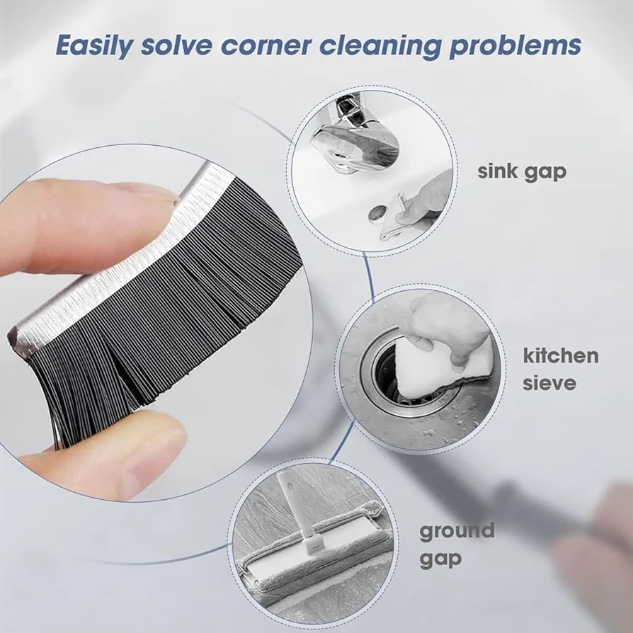 Gap Cleaning Brush, New Multifunctional Gap Brush Crevice Cleaning Brush Tool, Bathroom Gap Brush, Grout Cleaner Brush Hard Bristle Crevice Cleaning Brush