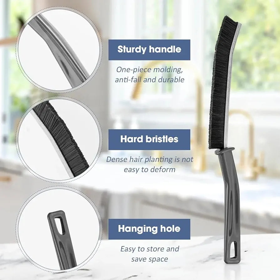 Gap Cleaning Brush, New Multifunctional Gap Brush Crevice Cleaning Brush Tool, Bathroom Gap Brush, Grout Cleaner Brush Hard Bristle Crevice Cleaning Brush