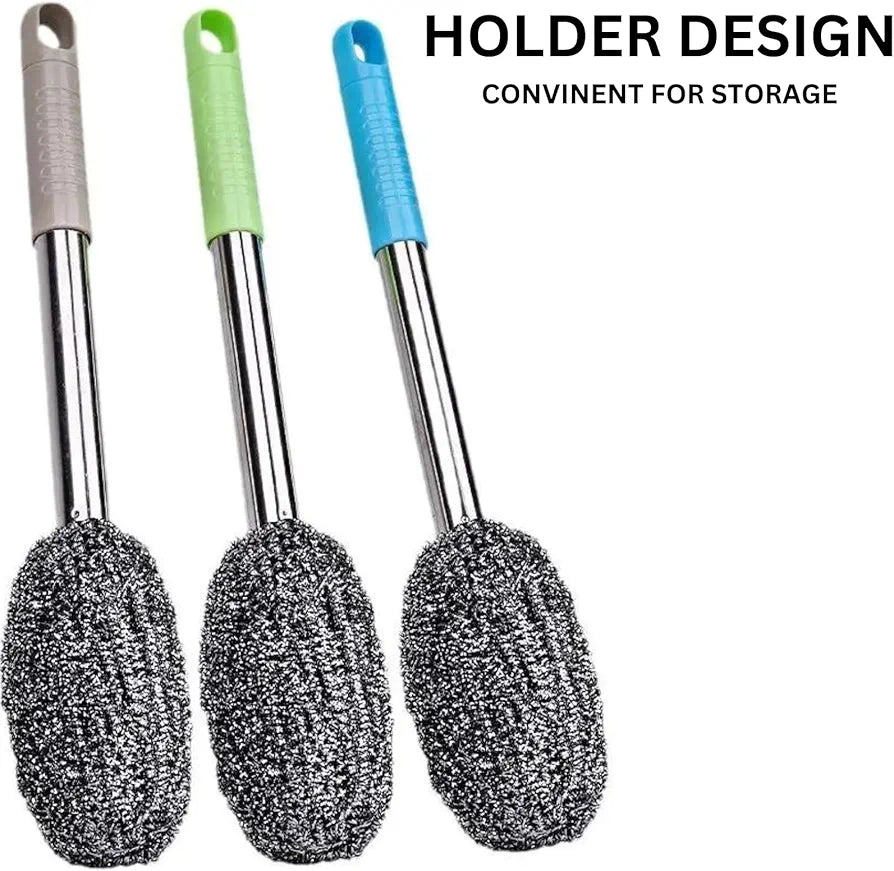 Bottle Jar Toilet Cleaner Brush Scrubber (Pack of 2)