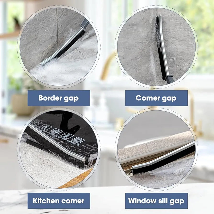 Gap Cleaning Brush, New Multifunctional Gap Brush Crevice Cleaning Brush Tool, Bathroom Gap Brush, Grout Cleaner Brush Hard Bristle Crevice Cleaning Brush