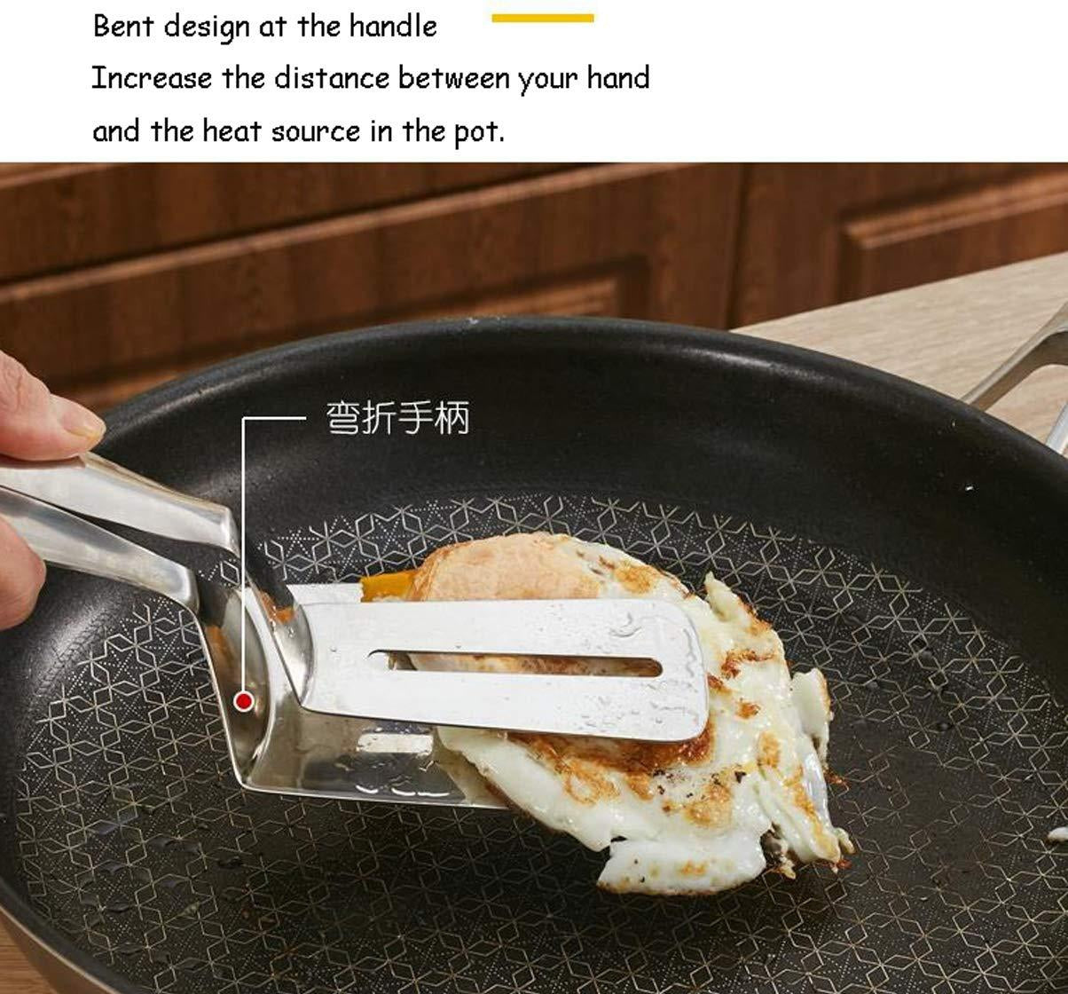 Multifunction Cooking Serving Turner Frying Food Tong. Stainless Steel Steak Clip CLAMP BBQ Kitchen Tong.