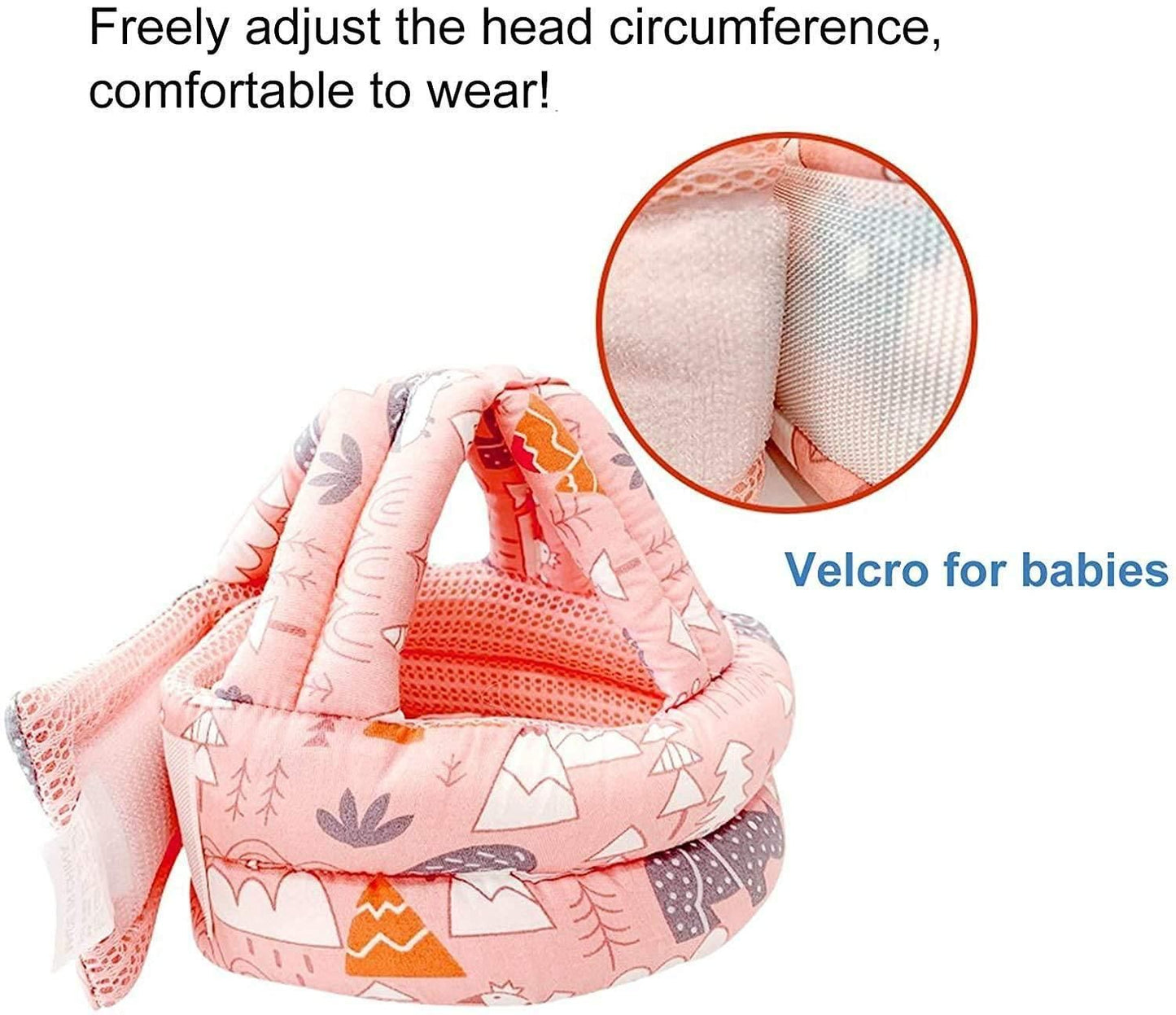 Clicksquad Baby Head Protector, Baby Head Safety Helmet, Adujstable Soft Material Helmet, Crawling Baby Safety Helmet