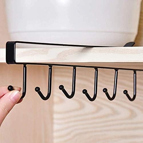 Multifunctional 6 Metal Door Hook Organiser/Hook Hanger Suitable for Room, Kitchen, Bathroom, Random Color