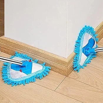 Retractable Triangle Mop 360 Degree Rotatable Adjustable Triangular Cleaning Mop Home Wall Ceiling Floor Cleaning Mop