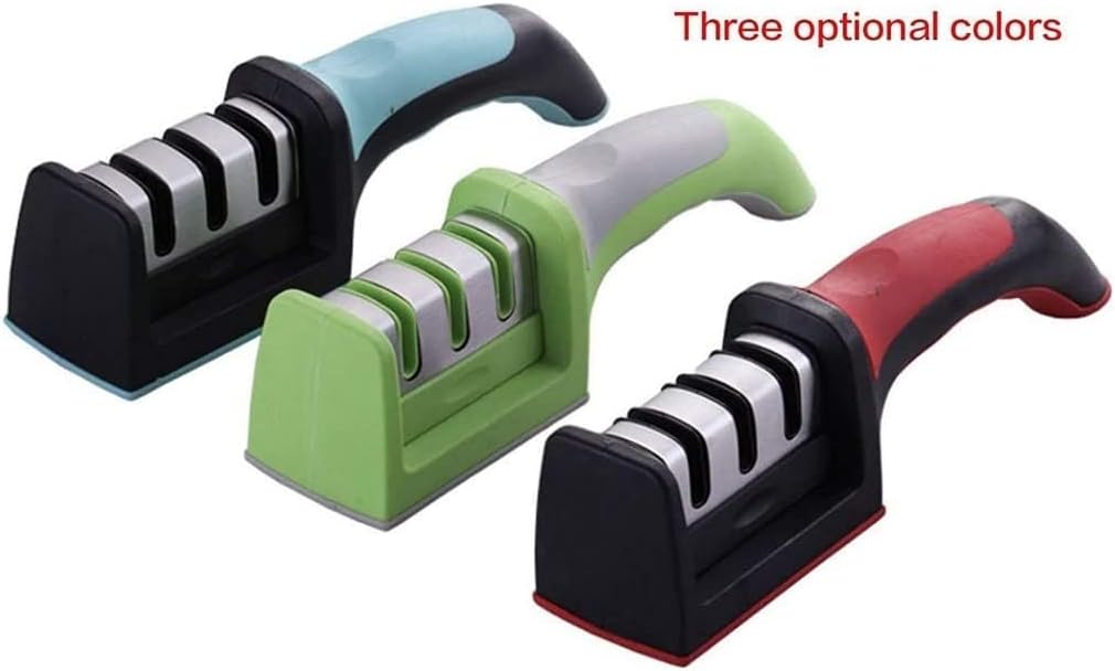 Knife Sharpener for Kitchen Knife Sharpener Rod Knife Sharpner Knives Sharpening Tool for Steel Knives (Black, 1)