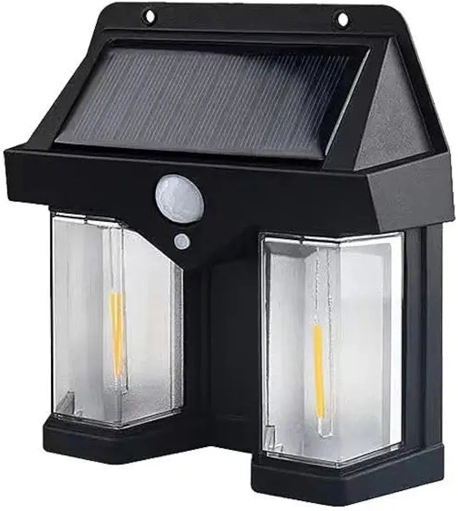 Outdoor Solar Wall Light Wireless & Waterproof Bright LED Lamp with Dusk to Dawn Motion Sensor for Exterior Porch Patio Fence Garden Decor