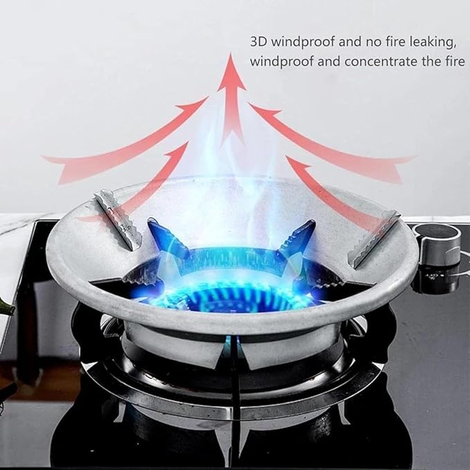 Gas Saver-Gas Saver Burner Stand Gas Saver Jali Home Gas Stove Fire & Windproof Energy Saving Stand (Fire saving stand)