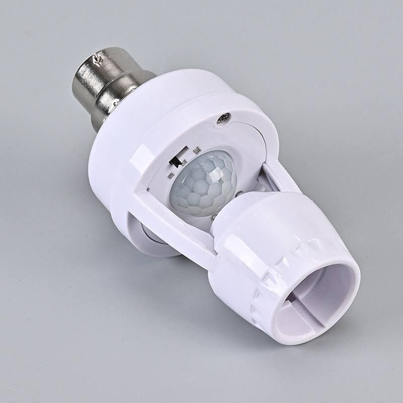 Motion Sensor Light Socket Adapter – Smart Auto On/Off Bulb Holder for Garage, Basement & Porch