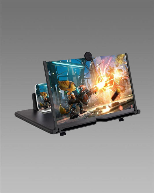 3D HD Screen Magnifier & Phone Holder – Screen Expander and Amplifier for All Smartphones with Eye Protection