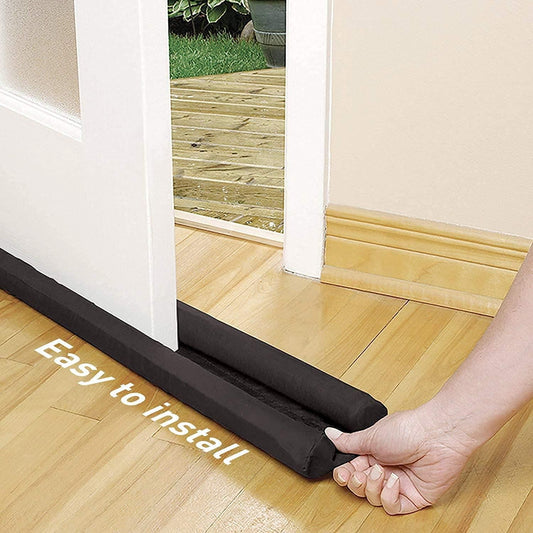 Door Protector- Door Draft Fabric Cover Guard Door Gap Sealer  Protector Door Mounted Door Stopper Door Mounted Door Stopper Sound-Proof Reduce Noise Waterproof (pack of 2)