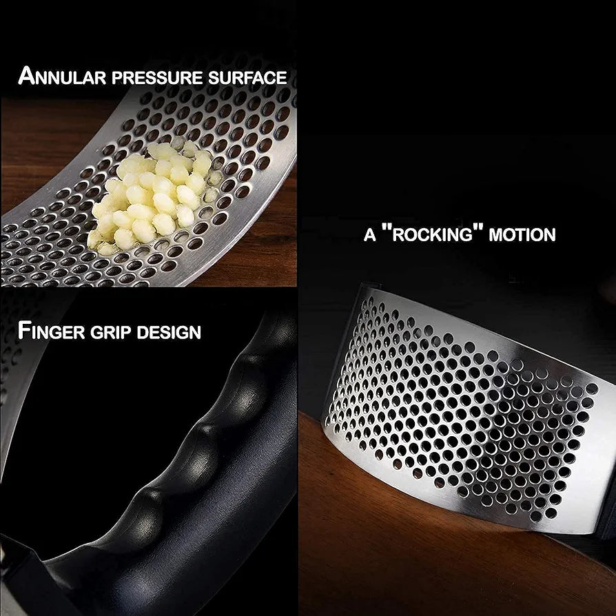 Stainless Steel Garlic Presser |Garlic Press Crusher for Kitchen |Garlic Crusher for Kitchen |Ginger Presser for Kitchen