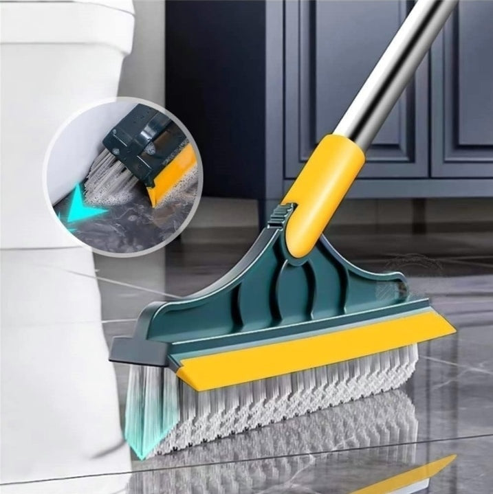 2 in 1 Tiles Cleaning Brush Floor Cleaner Long Handle Home Kitchen Bathroom Toilet Cleaning Accessories