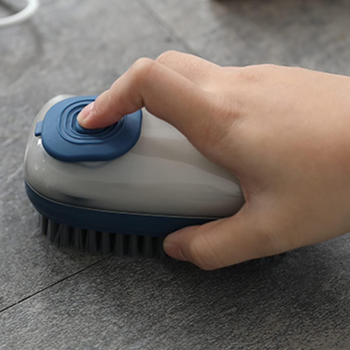 Refillable Liquid Cloth Brush Convenient and Eco-Friendly Fabric Cleaning with Liquid Dispenser Laundry Scrub Brush Clothes Shoes etc Washing Scrubbing Brush, with Easy Grip (Multicolor)