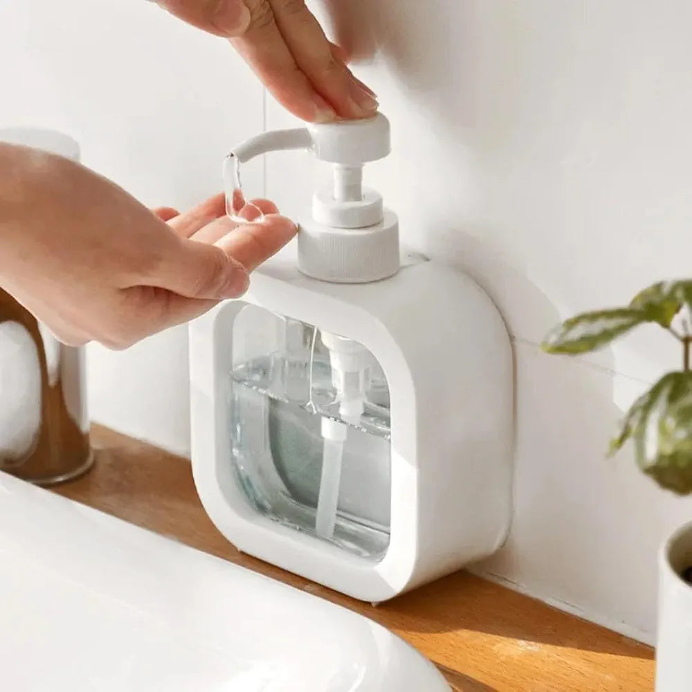 Multipurpose Dispenser Bottle Refillable for Handwash Soap, Bathroom, Kitchen, Sink, Wash Basin, Shower Gel, Shampoo Pump Dispenser Bottle