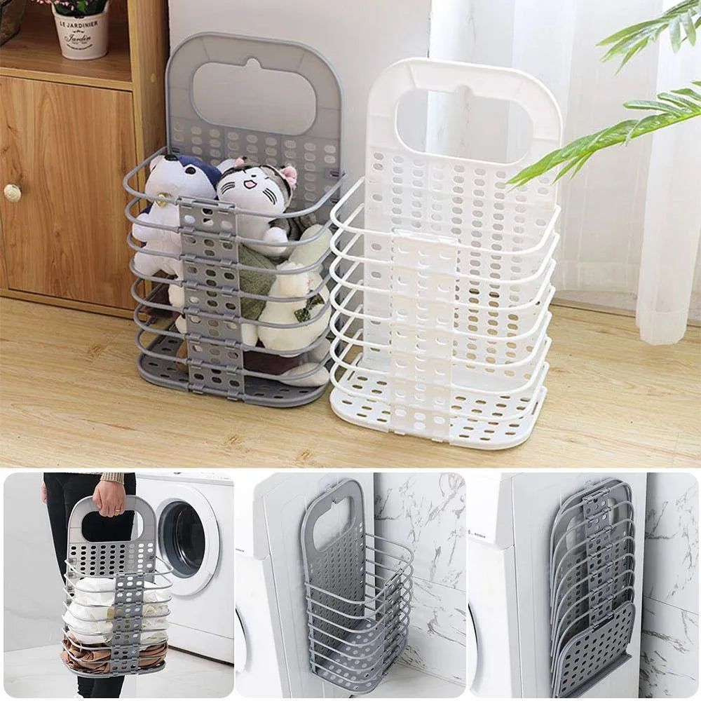 Laundry Hamper Bag for Bathroom, Bedroom, Kitchen, Home, Office || Wall Mounted Bathroom Hanging Foldable 1 Piece of Laundry storage Basket for Dirty Clothes