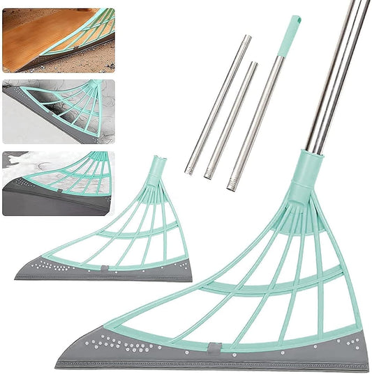 Multifunction Magic Brush, Silicone Broom for Floor, Rubber Broom Sweeper for Living Room, Kitchen, Bathroom, Glass, Tiles