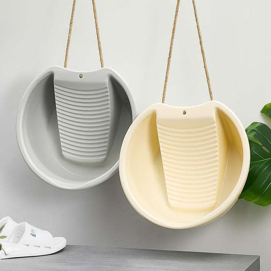 Plastic 1 Piece Wash Board/Washing Board for Clothes/Wash Board Basin for Washing Clothes/Wash Board Basin Tub for Clothes/Wash Board Basin/Anti-Slip Board for Small Clothes