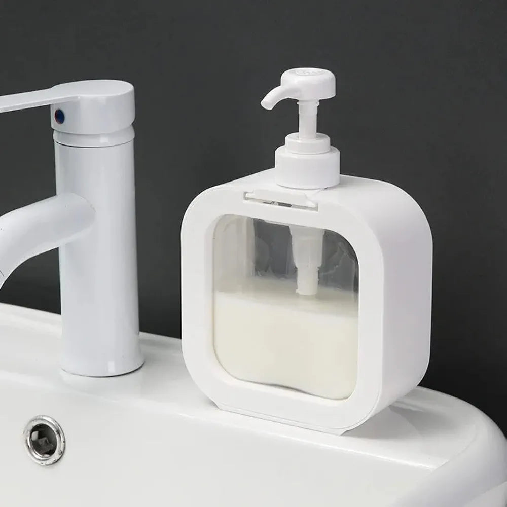 Multipurpose Dispenser Bottle Refillable for Handwash Soap, Bathroom, Kitchen, Sink, Wash Basin, Shower Gel, Shampoo Pump Dispenser Bottle