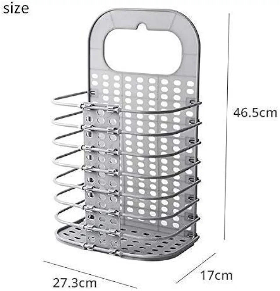 Laundry Hamper Bag for Bathroom, Bedroom, Kitchen, Home, Office || Wall Mounted Bathroom Hanging Foldable 1 Piece of Laundry storage Basket for Dirty Clothes