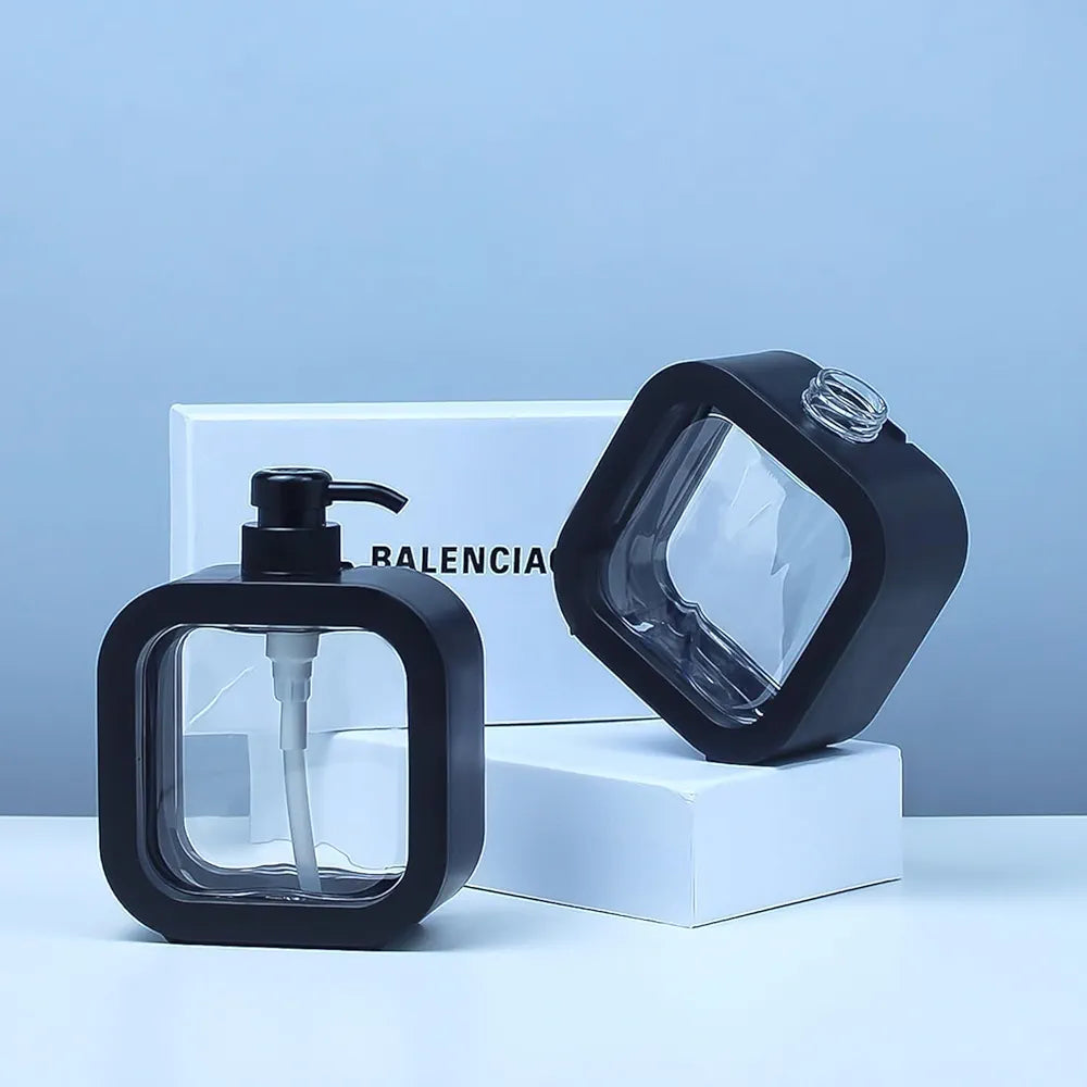 Multipurpose Dispenser Bottle Refillable for Handwash Soap, Bathroom, Kitchen, Sink, Wash Basin, Shower Gel, Shampoo Pump Dispenser Bottle
