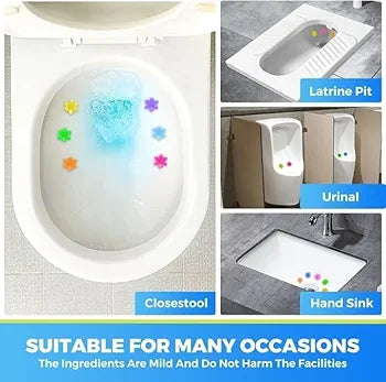 Toilet Cleaning Gel Flower Bathroom Cleaner Toilet Fresheners Air Fresher For Remove Bad Smell Bad Odor, Long-Lasting Refills Gel Stamp Injection Multicolor