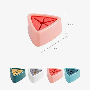 Punch-Free Self Adhesive Towel Plug Holder Towel Hook, Self Adhesive Wall Hand Towel Rack, Triangular Plastic Rag Storage Rack, Can Be Used In Bathrooms, Kitchens And Homes,Cabinets,White ( 4ps )