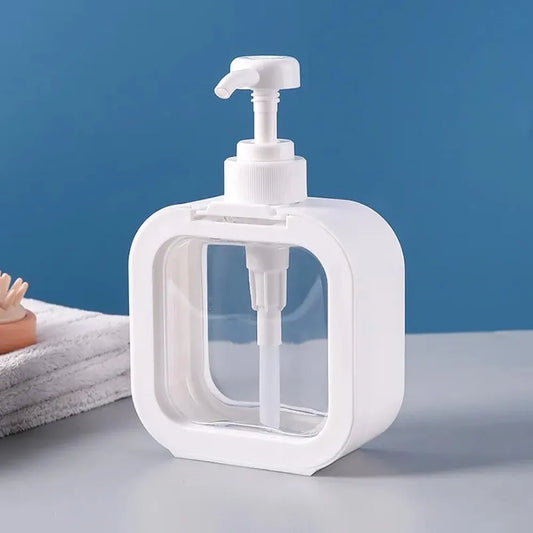 Multipurpose Dispenser Bottle Refillable for Handwash Soap, Bathroom, Kitchen, Sink, Wash Basin, Shower Gel, Shampoo Pump Dispenser Bottle