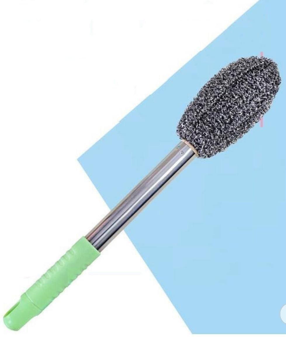 Steel Brush for Cleaning Bottle Cleaner Brush with Long Handle Bottle Washing Brush Kitchen Accessories Items for Home for Narrow Neck Containers Glassware Multipurpose Household Brush Pack 1