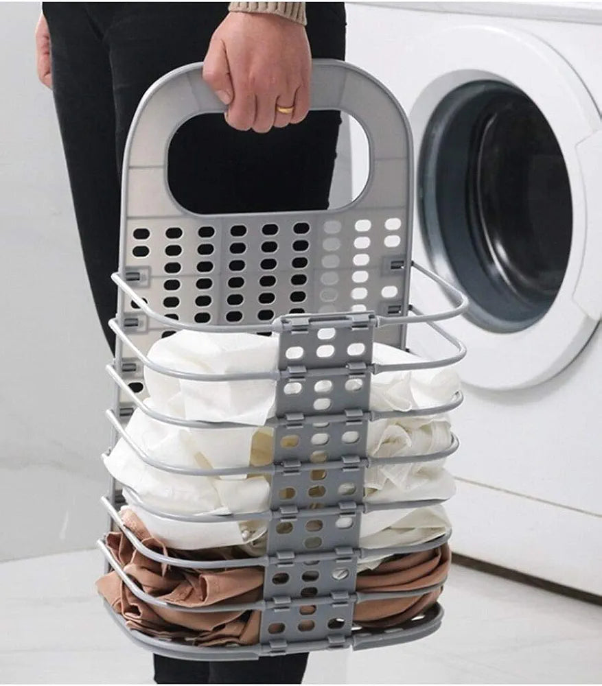 Laundry Hamper Bag for Bathroom, Bedroom, Kitchen, Home, Office || Wall Mounted Bathroom Hanging Foldable 1 Piece of Laundry storage Basket for Dirty Clothes