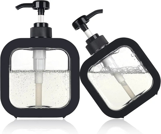 Multipurpose Dispenser Bottle Refillable for Handwash Soap, Bathroom, Kitchen, Sink, Wash Basin, Shower Gel, Shampoo Pump Dispenser Bottle